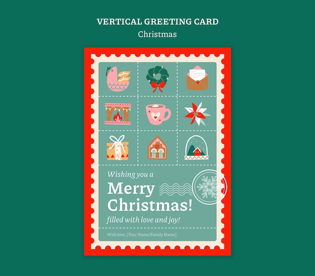 plantilla de celebración de Feliz Navidad