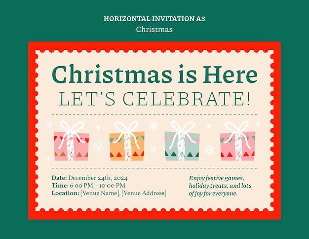 plantilla de celebración de Feliz Navidad