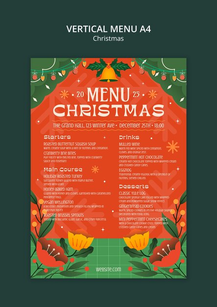plantilla de celebración de Navidad
