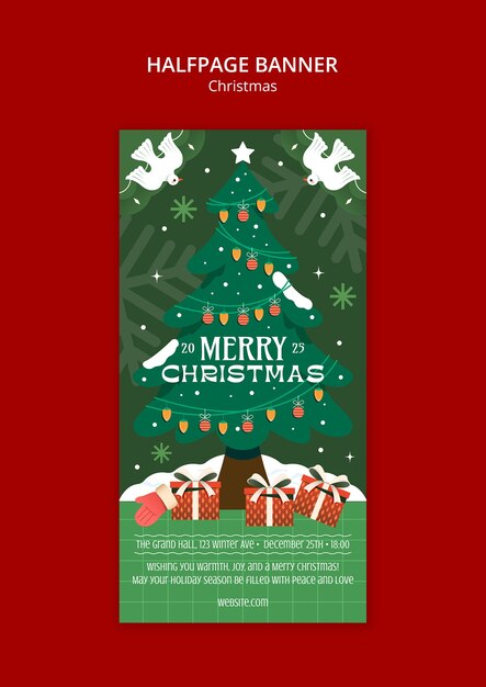 plantilla de celebración de Navidad