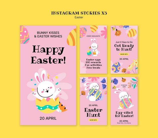 plantilla de celebración de la Pascua