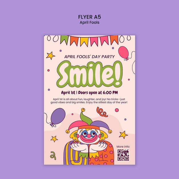 plantilla de celebración del primer de abril