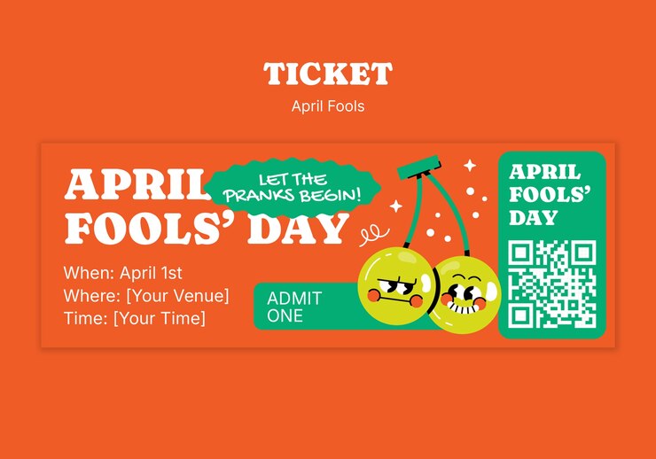 PSD gratuito plantilla de celebración del primer de abril