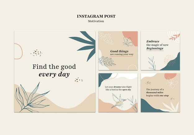 plantilla de citas motivacionales creativas