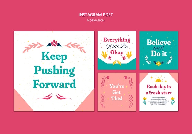 plantilla de citas motivacionales creativas
