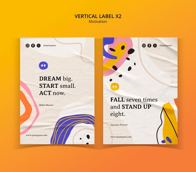 plantilla de citas motivacionales creativas