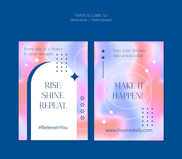 plantilla de citas motivacionales creativas