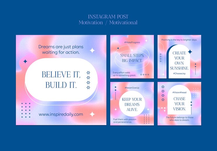 PSD gratuito plantilla de citas motivacionales creativas