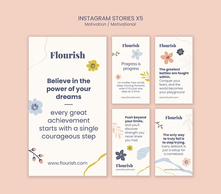 PSD gratuito plantilla de citas motivacionales creativas