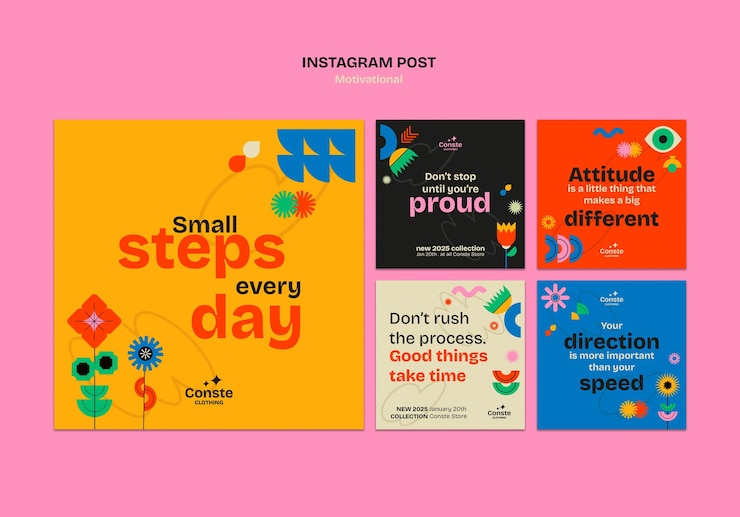 PSD gratuito plantilla de citas motivacionales creativas