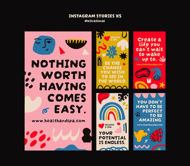 plantilla de citas motivacionales creativas