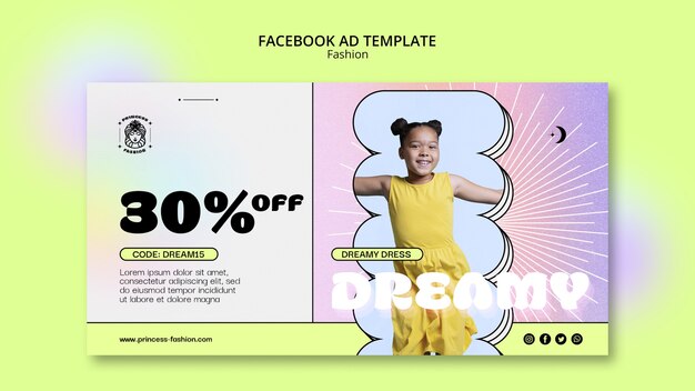 plantilla de la colección de moda de Facebook