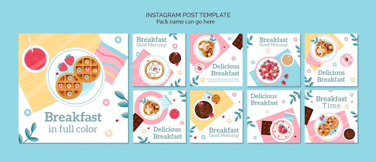 PSD gratuito plantilla de comida dulce de diseño plano