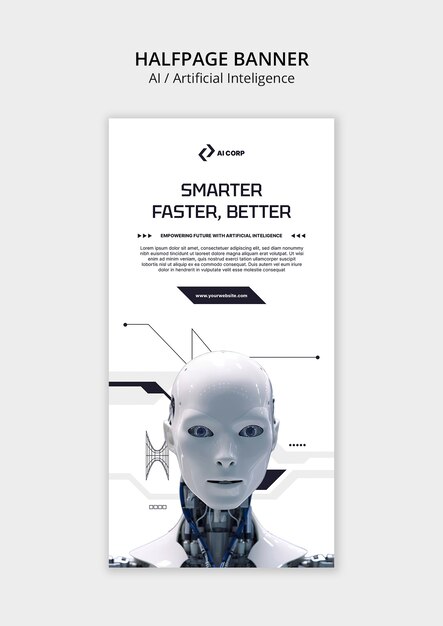 plantilla de concepto de inteligencia artificial