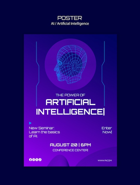 plantilla de concepto de inteligencia artificial