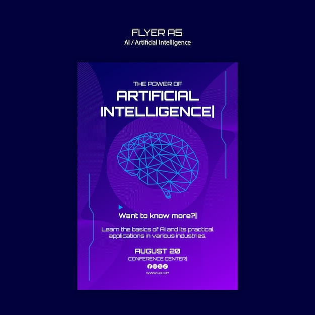 plantilla de concepto de inteligencia artificial