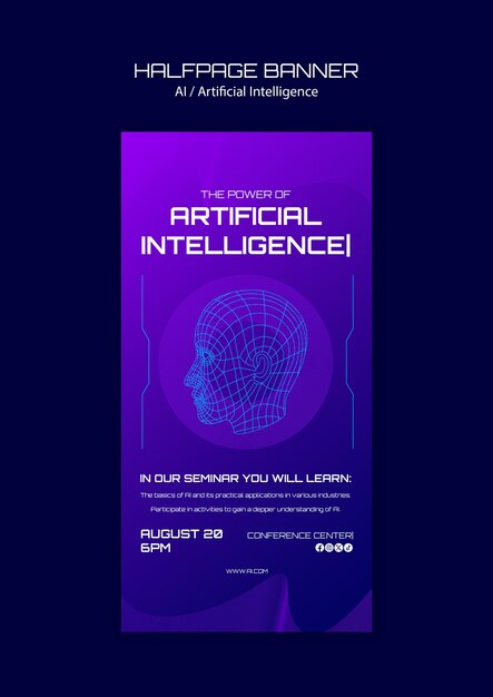 plantilla de concepto de inteligencia artificial