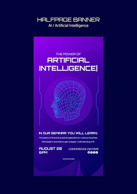 plantilla de concepto de inteligencia artificial