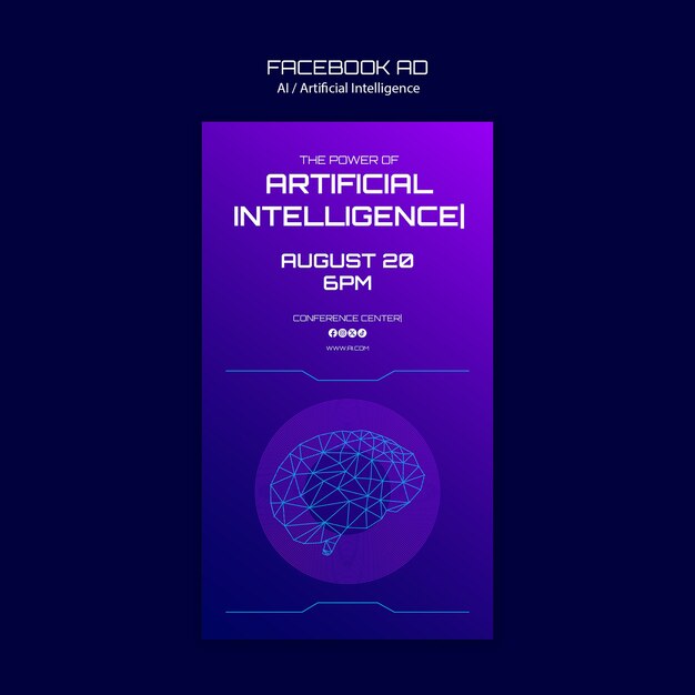 plantilla de concepto de inteligencia artificial