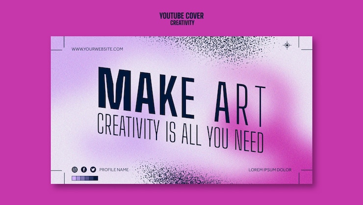 PSD gratuito plantilla de creatividad de diseño plano