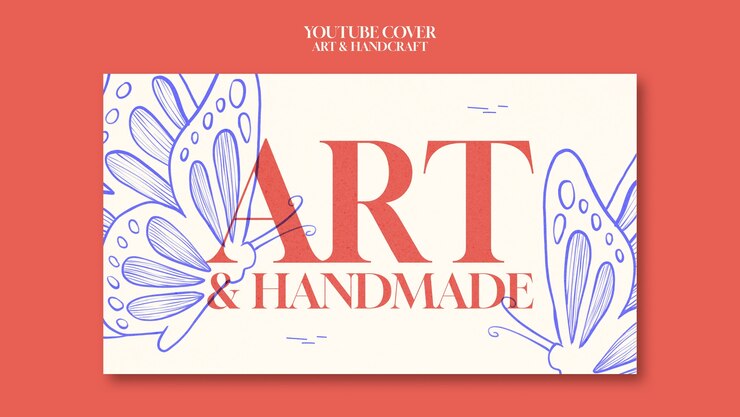 PSD gratuito plantilla de diseño de artes y artesanías.