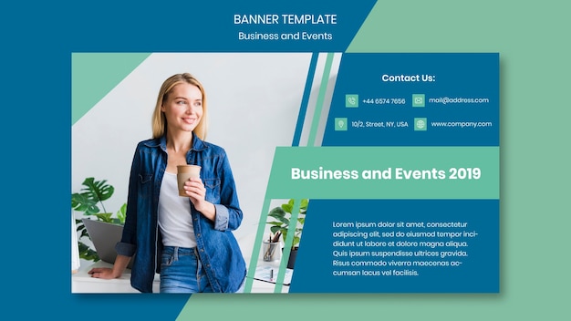 PSD gratuito plantilla de diseño de banner para evento empresarial