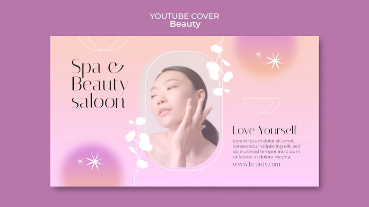 PSD gratuito plantilla de diseño de belleza de diseño plano