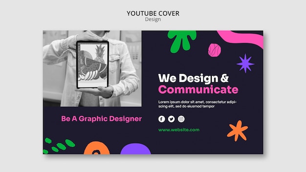 PSD gratuito plantilla de diseño creativo