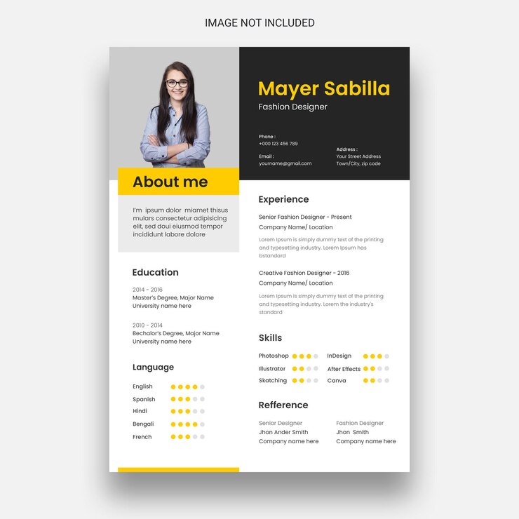 PSD gratuito plantilla de diseño de curriculum vitae o cv limpio y minimalista