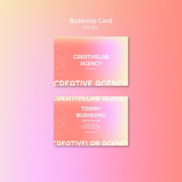 plantilla de diseño degradado
