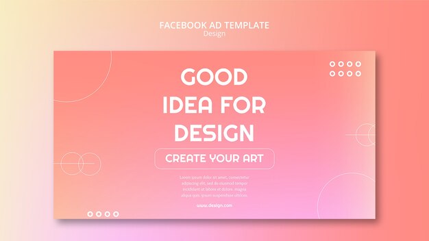 Plantilla de diseño degradado