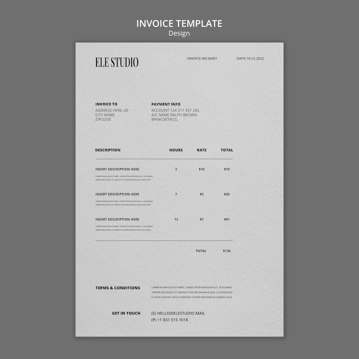 PSD gratuito plantilla de diseño dibujado a mano