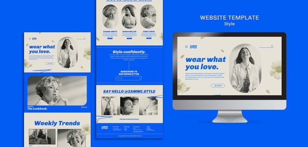 Plantilla de diseño de estilo de web