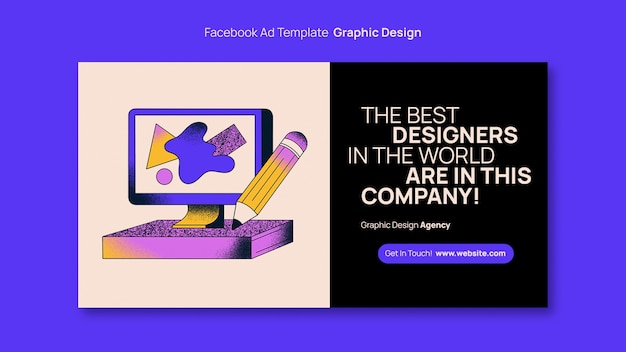 Plantilla de diseño gráfico de diseño plano