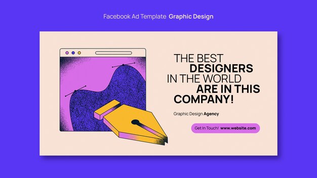 Plantilla de diseño gráfico de diseño plano