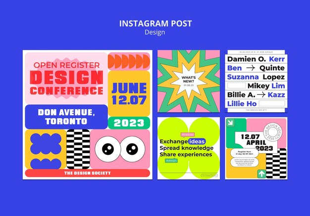 Plantilla de diseño gráfico de diseño plano