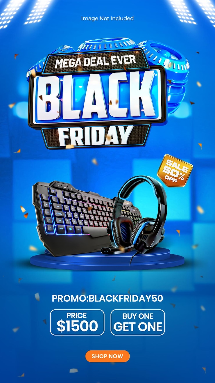 PSD gratuito plantilla de diseño de historia de instagram de redes sociales de venta de black friday