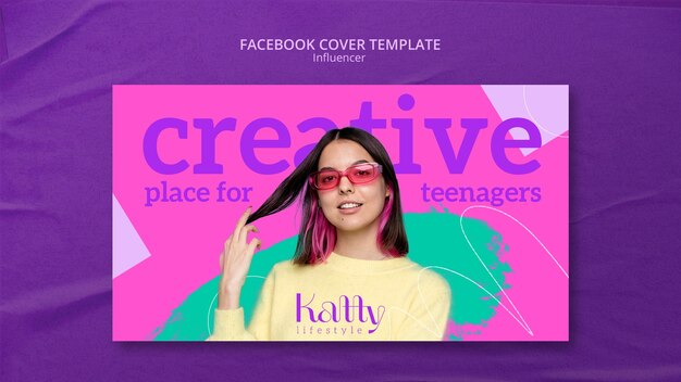 plantilla de diseño de influencia