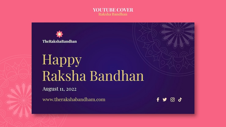 PSD gratuito plantilla de diseño de miniaturas de youtube de raksha realista