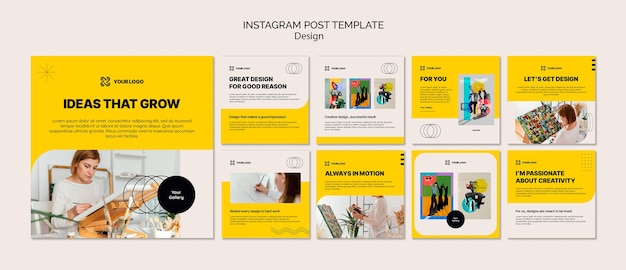 plantilla de diseño minimalista