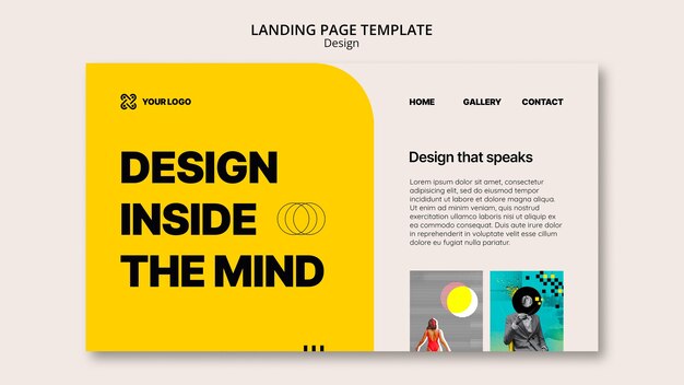 plantilla de diseño minimalista