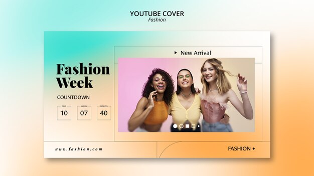 Plantilla de diseño de moda degradado