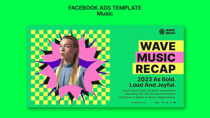 PSD gratuito plantilla de diseño de música de diseño plano
