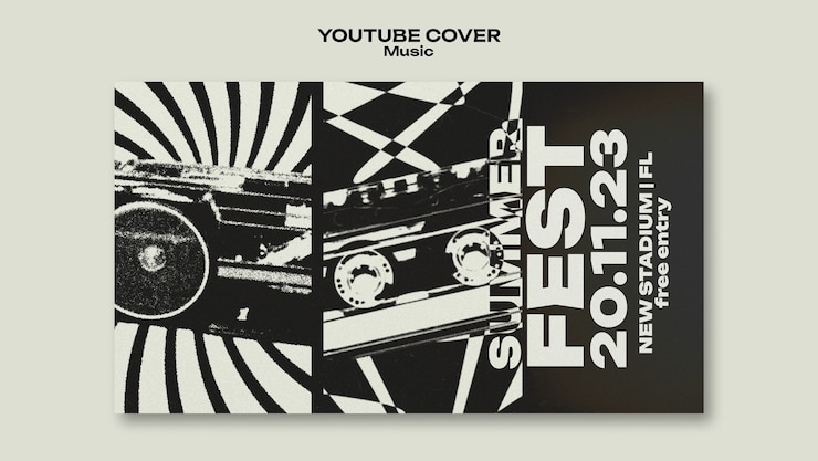 PSD gratuito plantilla de diseño de música