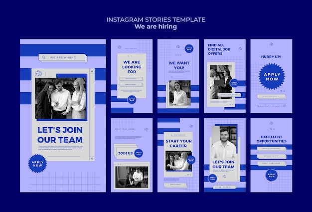 Plantilla de diseño plano estamos contratando
