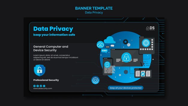 Plantilla de diseño de privacidad de datos degradados
