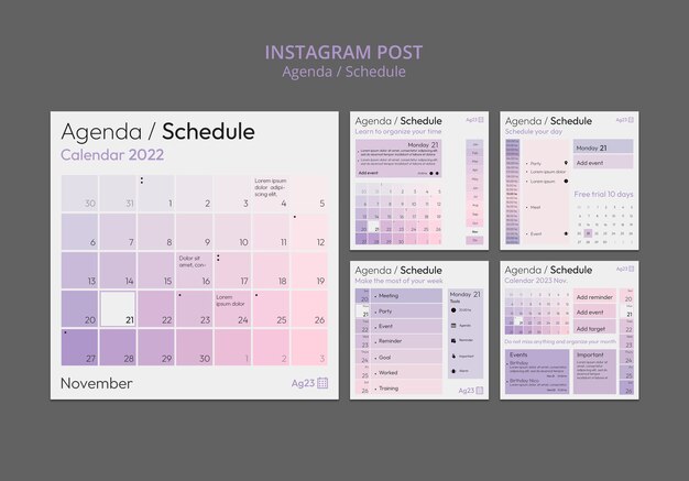 Plantilla de diseño de programa de gradiente