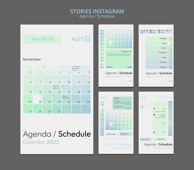 Plantilla de diseño de programa de gradiente
