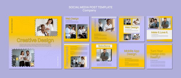 Plantilla de diseño de publicación de instagram de nuestra misión