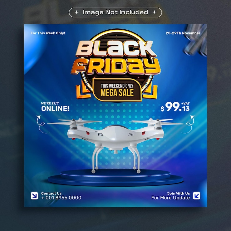 PSD gratuito plantilla de diseño de publicación de redes sociales de mega venta de black friday
